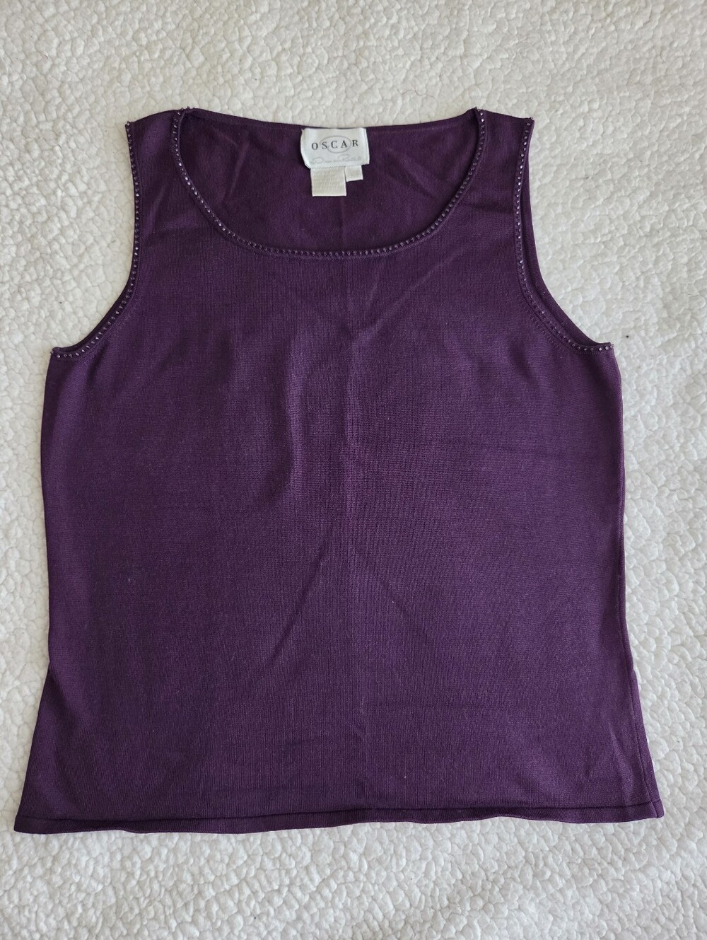 Oscar By Oscar De La Renta Silk Blend Tank XS